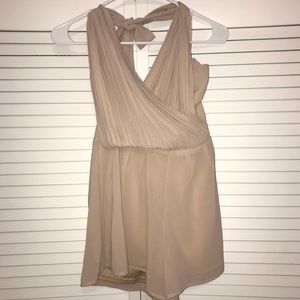 Beige/cream halter romper